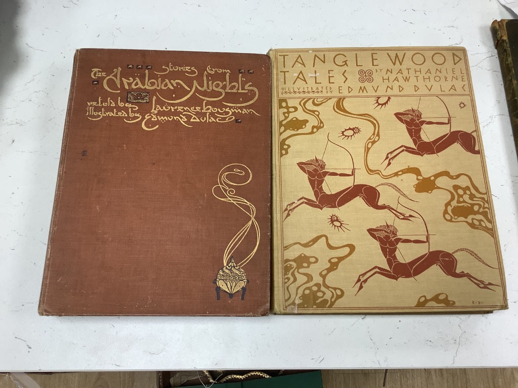 A group of illustrated children’s books by Dulac, Crane, Rackham and Hatherell